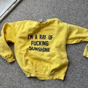 Yellow Graphic Women's Sweater